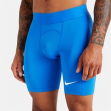 Nike Strike  - Erkek Açık Mavi Kısa Pro Spor Tayt - DH8128-412