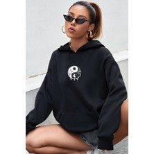 Trendypassion Unisex Yin & Yang Tasarım Sweatshirt
