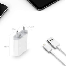 Xnews Xr x Xs Max 8 7 6 6s Plus 5 Se Için Şarj Aleti. 2.4A 1 Metre Lightning Hızlı Şarj Kablosu ve Adaptörü.   Için Şarj Seti.(Ithalatçı Garantili)