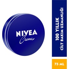 NIVEA Creme 75ml;Bakım Yapan Koruma; Tüm Ciltler için Nemlendirici Krem El Yüz ve Cilt