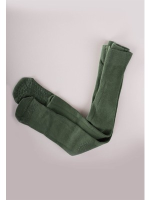 Cigit Emekleme ve Kaymaz Külotlu Çorap 6-24 Ay Haki Yeşili
