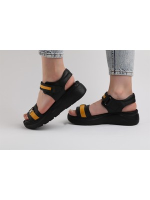 7AdımdaAşk Kadın Sandalet Hakiki Deri Rahat 012Y21K2209