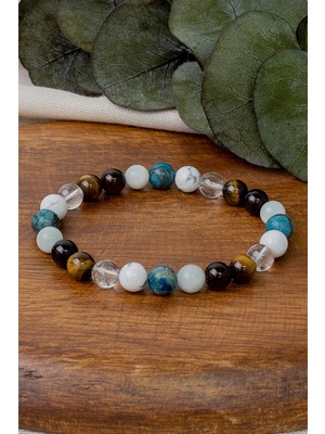 Dünya Doğal Taş Ikizler Burcu Bileklik