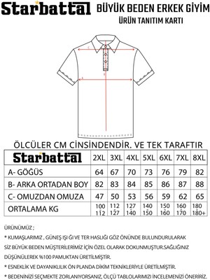 Starbattal Büyük Beden Polo Yaka Selanik Sweat 22405-INDIGO