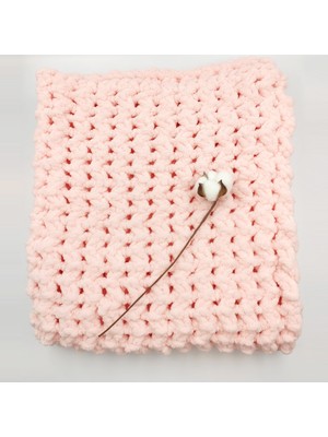Bebek Star Puffy El Örmesi Pembe Bebek Battaniyesi