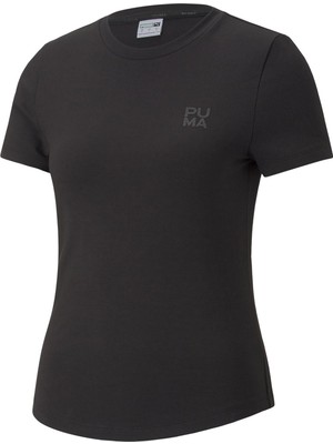 Puma Infuse Slim Tee Kadın Günlük Tişört 53564001 Siyah