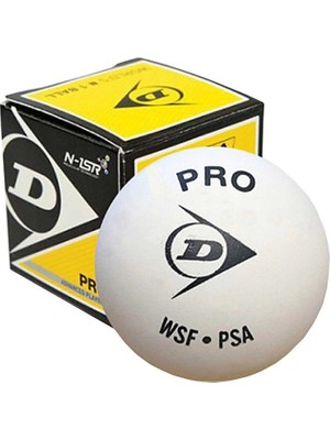 Dunlop N1-Sr Pro Squash Topu Beyaz 1 Adet 12X1BBX