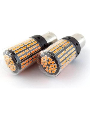 Eraks Sinyal Ampulü 150 LED Turuncu  12V Tek Duy LED Ampul Gündüz LED