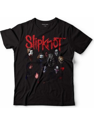Kendim Seçtim Slipknot Slip Knot Metal Music Des Moines Çocuk Tişört Siyah