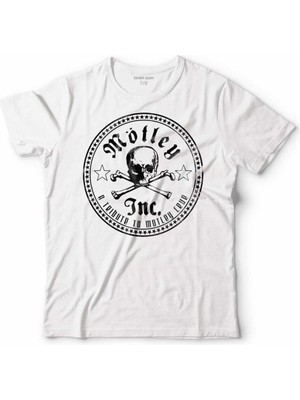 Kendim Seçtim Mötley Crüe Heavy Metal Musıc Çocuk Tişört Beyaz