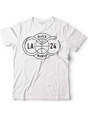 Kendim Seçtim Kobe Braynt Black Mamba Nba Basketball Çocuk Tişört Beyaz