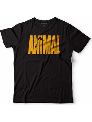 Kendim Seçtim Anımal Fitness Gym Tank Top Atlet Sporcu Atleti  Çocuk Tişört Siyah