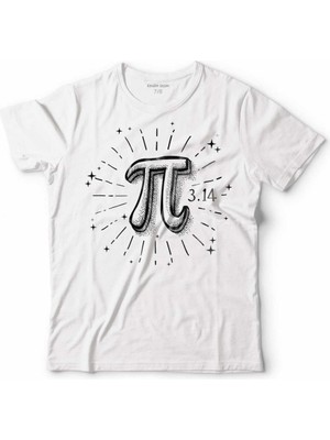 Kendim Seçtim Pi Sayısı Günü 3,14 Çocuk Tişört Beyaz