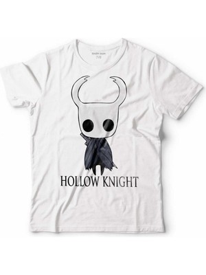 Kendim Seçtim Hollow Knıght Ghost Cadılar Bayramı Kuru Kafa Çocuk Tişört Beyaz
