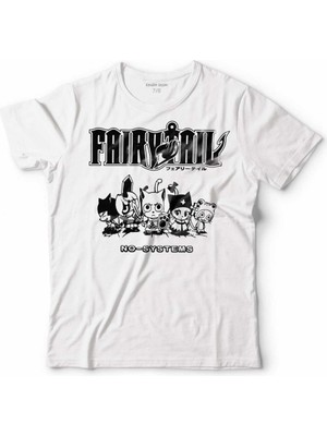 Kendim Seçtim Cats Of Faıry Taıl Anme Kedi Japon Manga Çocuk Tişört Beyaz