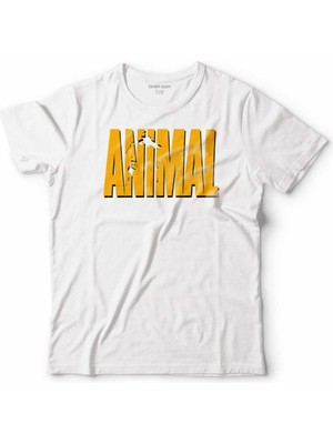 Kendim Seçtim Anımal Fitness Gym Tank Top Atlet Sporcu Atleti Çocuk Tişört Beyaz