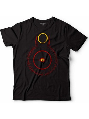 Kendim Seçtim Lord Of The Rıngs Sauron Yüzüklerin Efendisi Çocuk Tişört Siyah