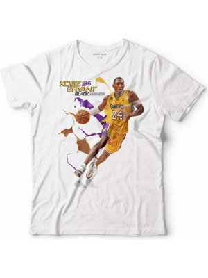 Kendim Seçtim Kobe Braynt Black Mamba Nba Basketball Çocuk Tişört Beyaz