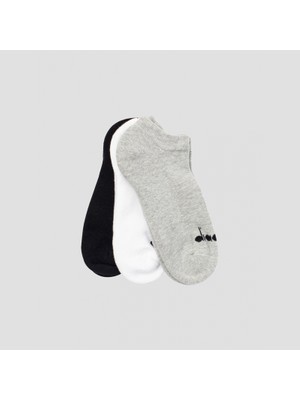 Diadora 3 Pack Ankle Socks M Siyah Beyaz Gri Erkek 3lü Çorap - D202532-975