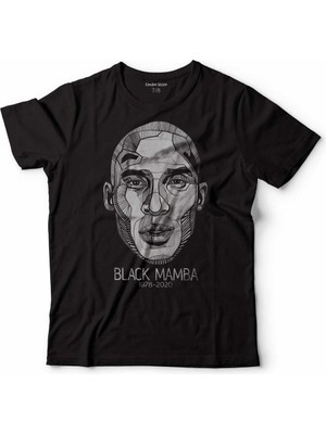 Kendim Seçtim Kobe Braynt Black Mamba Nba Basketball Çocuk Tişört Siyah