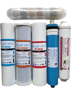 Aquafly Su Arıtma Filtresi 6 Filtre 11 Aşama Arıtıcı Filtresi Yedek 10' Açık Kasa Uyumlu