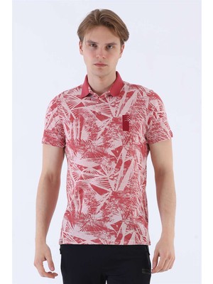 Maraton Regular Erkek Polo Yaka  Gülmelanj T-shirt