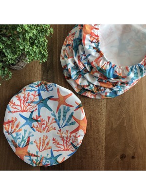 Desenİzmir Amerikan Servis Supla Kılıfı Deniz Yıldızı Desen (6 Adet)