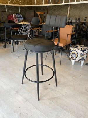 Sandalye Shop Yeni Laila Bar Sandalyesi 75 cm Siyah