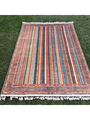 Tuğra Halı Şal 10630 Fırsat Etnik Desenli Modern Kilim