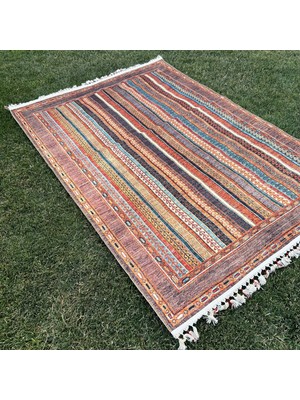 Tuğra Halı Şal 10630 Fırsat Etnik Desenli Modern Kilim