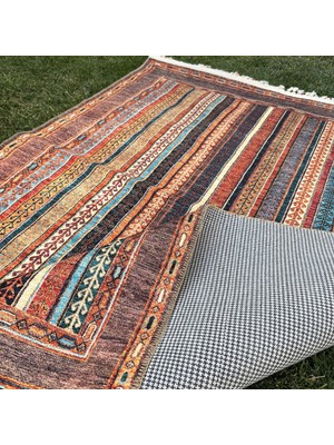 Tuğra Halı Şal 10630 Fırsat Etnik Desenli Modern Kilim