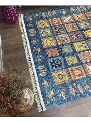 Tuğra Halı Şal 10640 Fırsat Etnik Desenli Modern Kilim