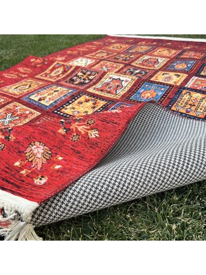 Tuğra Halı Şal 10650 Fırsat Etnik Desenli Modern Kilim