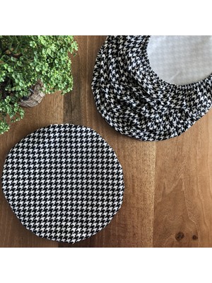 Desenİzmir Amerikan Servis Supla Kılıfı Kaz Ayağı Desen (6 Adet)