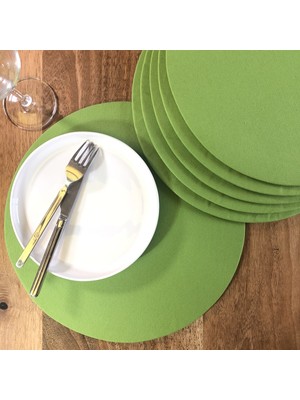 Desenİzmir Amerikan Servis Supla Fıstık Yeşili Renk (6 Adet)