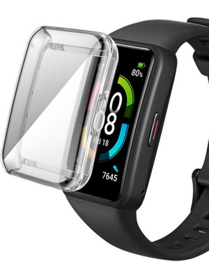 Huawei Band 6 Full Kasa Korumalı Silikon Ekran Koruyucu 09