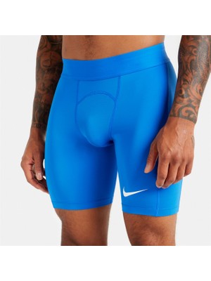 Nike Strike  - Erkek Açık Mavi Kısa Pro Spor Tayt - DH8128-412
