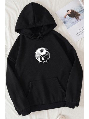 Trendypassion Unisex Ying-Yang Baskılı Sweatshirt