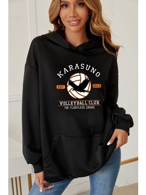Trendypassion Unisex Karasuno Baskılı Sweatshirt