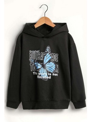 Trendypassion Unisex Butterfly Baskılı Sweatshirt