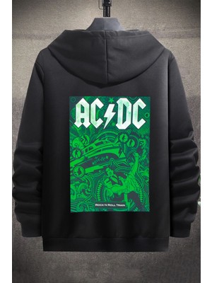 Trendypassion Unisex Ac Dc Baskılı Kapüşonlu Sweatshirt