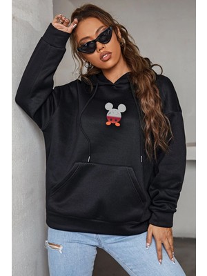 Trendypassion Unisex Mause Sırt Baskılı Sweatshirt