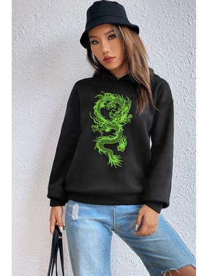 Trendypassion Unisex Chinese Dragon Graphic Baskılı Sweatshirt