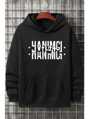 Trendypassion Hanımcı Yazılı Katlamalı Sweatshirt