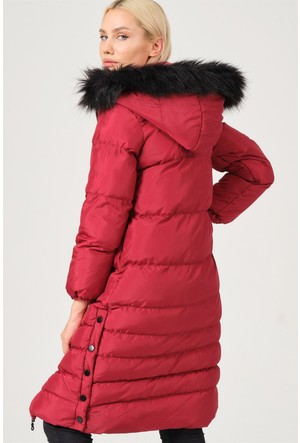 Ozark trail red outlet longline thermal padded coat