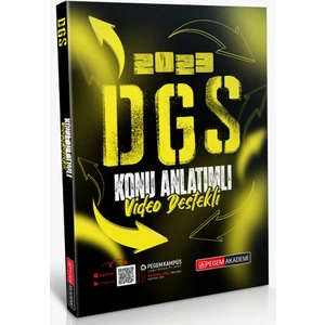 Pegem Akademi Yayıncılık DGS 2023 Konu Anlatımlı (Video Destekli)