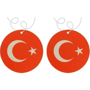 Araç Asma Koku Türk Bayrağı Tasarım 5li Paket