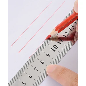 Metal Cetvel 20 cm ( Parlak Yüzey - cm ve Inç  )