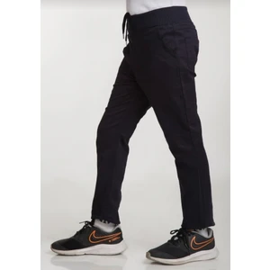 Çocuk Beli Ribanalı Tam Lastikli Kanvas Kumaş Okul Pantolon