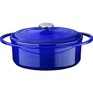 Döküm Oval Tencere Ölçü 22X28CM Mavi